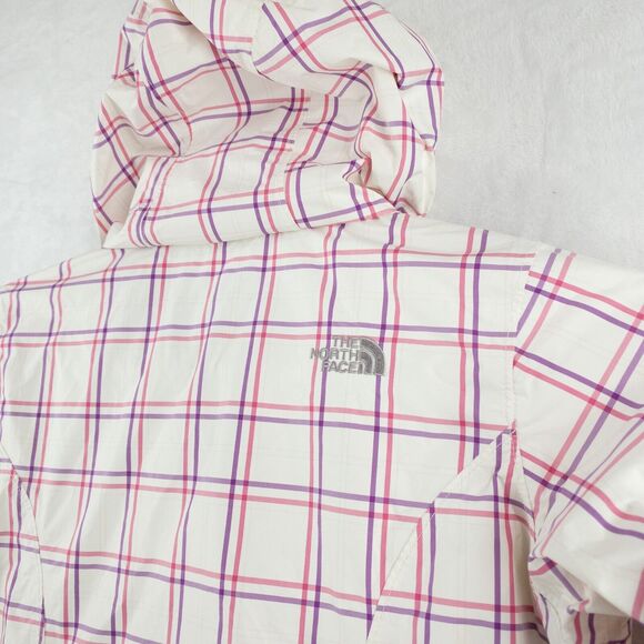 The North Face Jacket Womens Small White Hooded Hyvent Light Weight - Picture 12 of 16